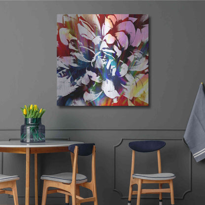 Luxe Metal Art 'Flower Power' by Shandra Smith, Metal Wall Art,36x36