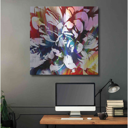 Luxe Metal Art 'Flower Power' by Shandra Smith, Metal Wall Art,36x36