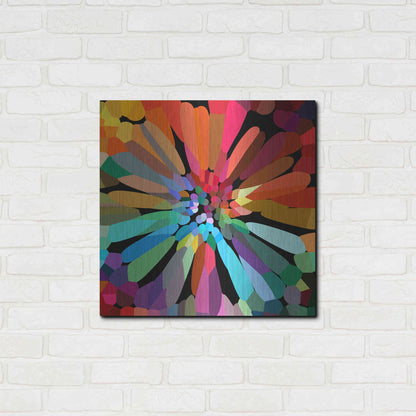 Luxe Metal Art 'Flower' by Shandra Smith, Metal Wall Art,24x24