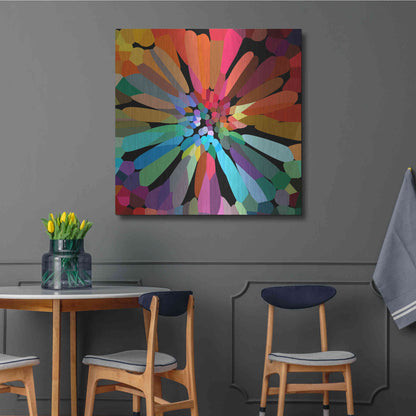 Luxe Metal Art 'Flower' by Shandra Smith, Metal Wall Art,36x36