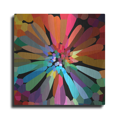 Luxe Metal Art 'Flower' by Shandra Smith, Metal Wall Art