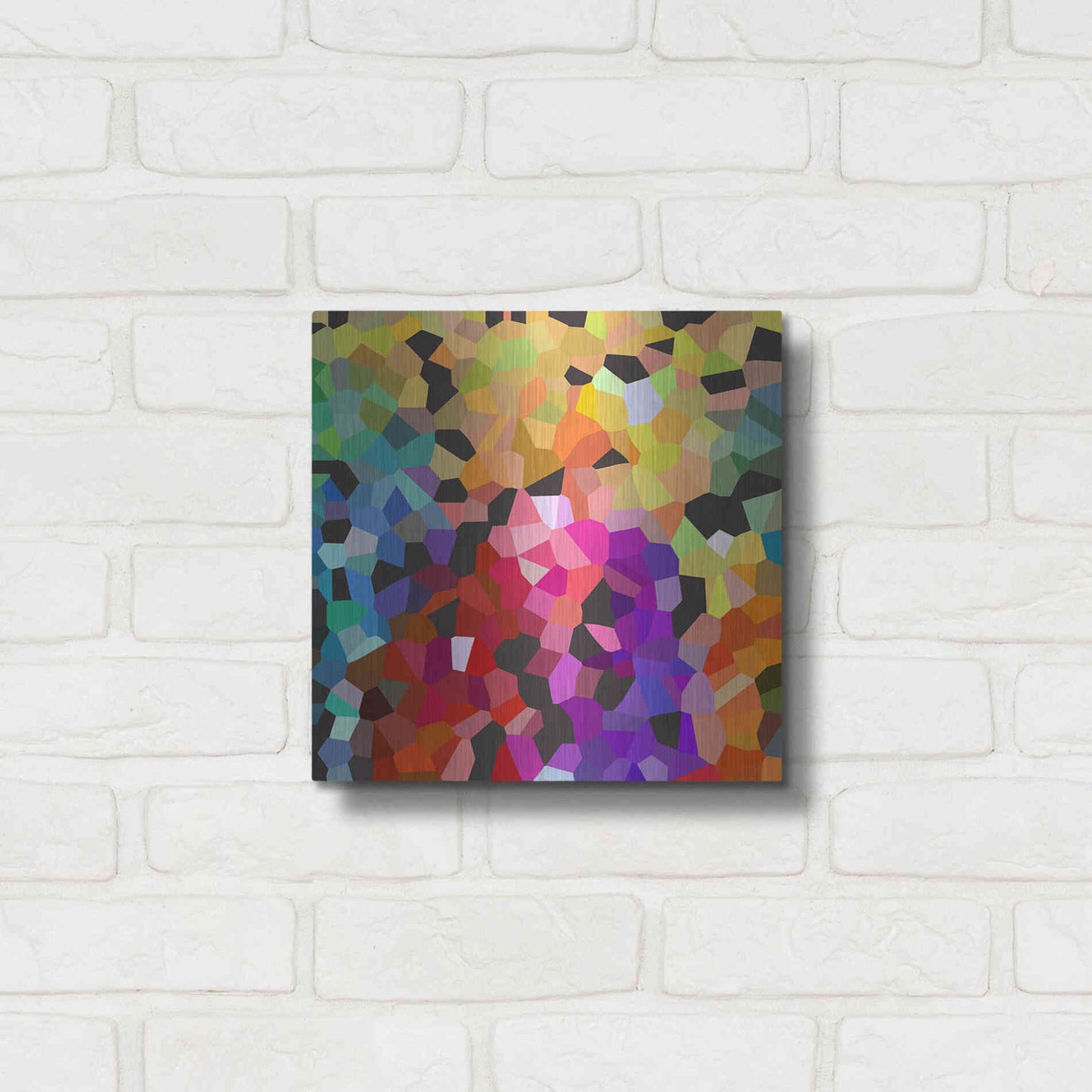 Luxe Metal Art 'Fooling Around' by Shandra Smith, Metal Wall Art,12x12