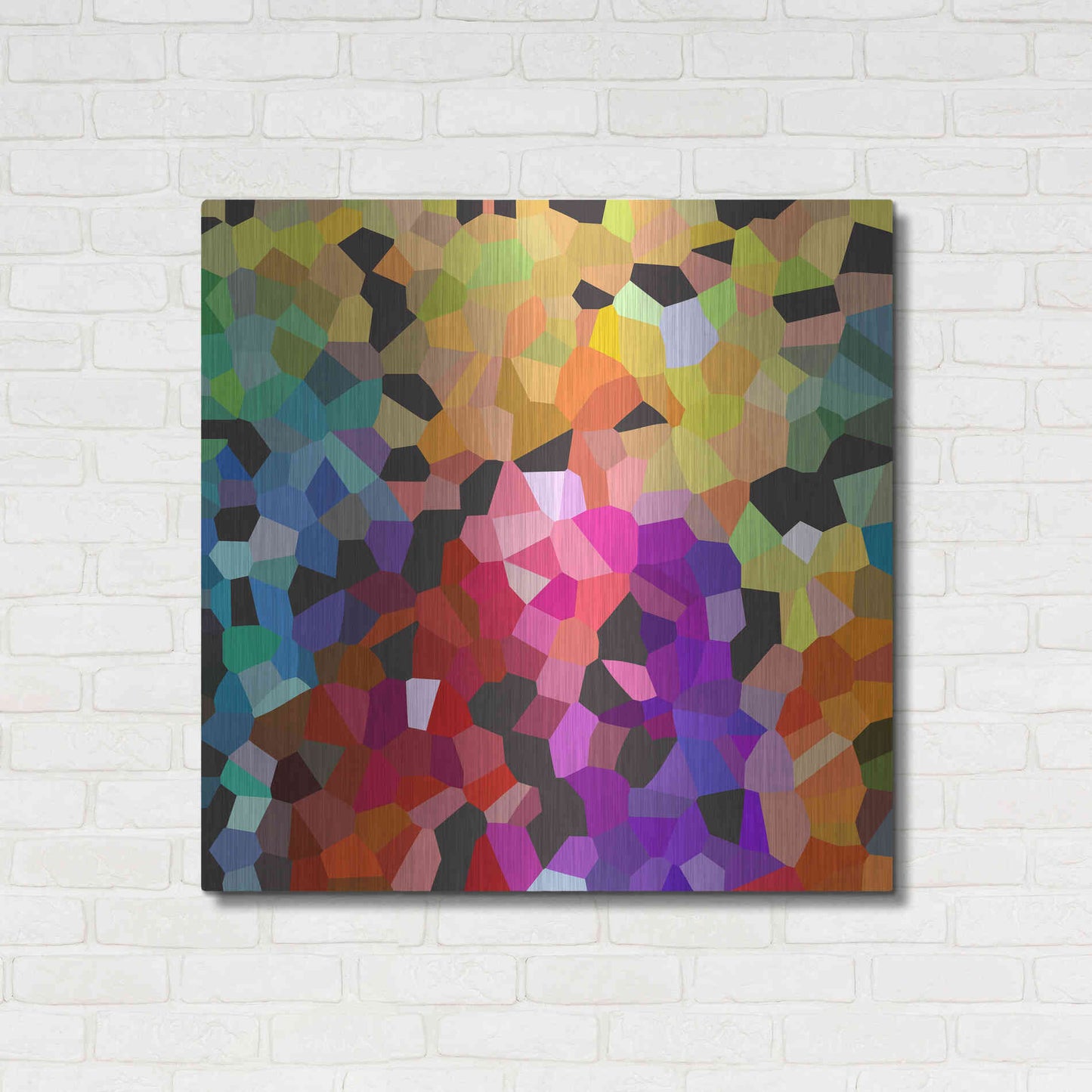 Luxe Metal Art 'Fooling Around' by Shandra Smith, Metal Wall Art,36x36