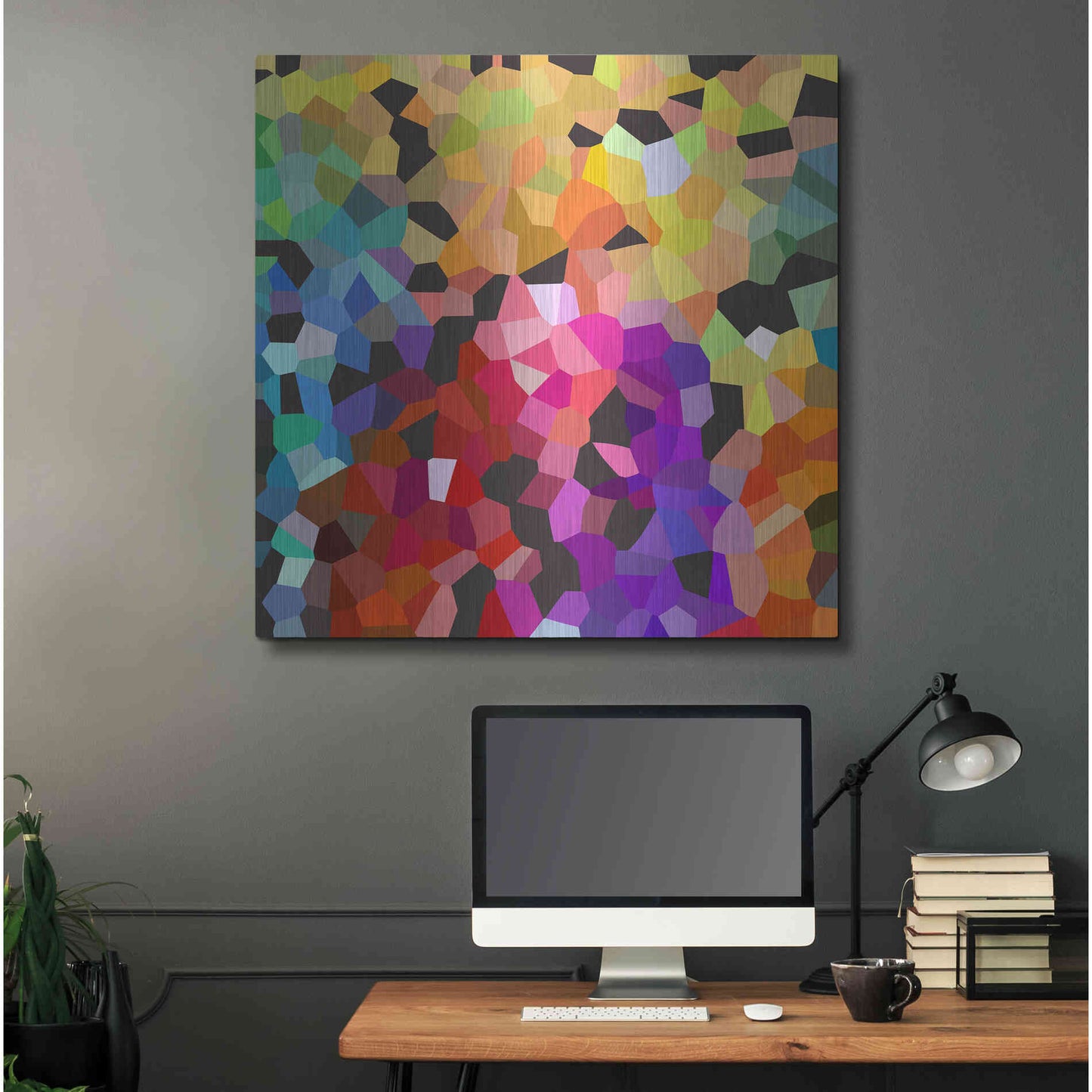 Luxe Metal Art 'Fooling Around' by Shandra Smith, Metal Wall Art,36x36