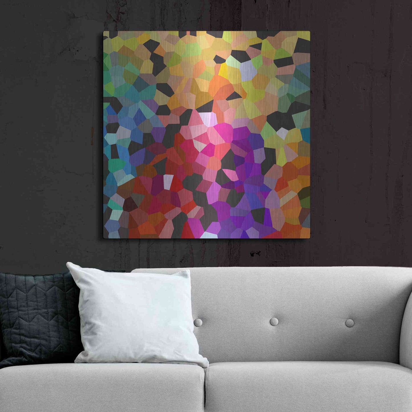 Luxe Metal Art 'Fooling Around' by Shandra Smith, Metal Wall Art,36x36