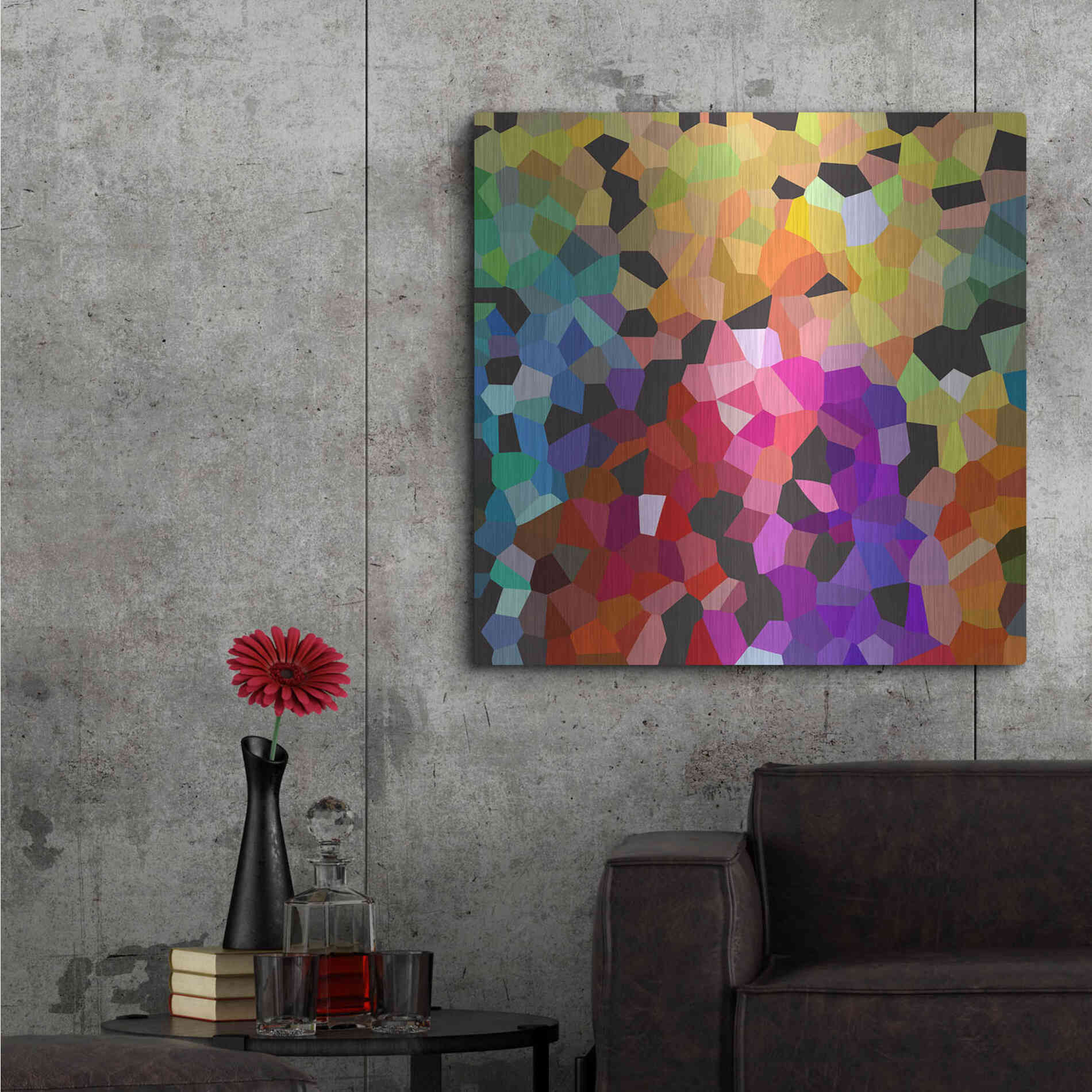 Luxe Metal Art 'Fooling Around' by Shandra Smith, Metal Wall Art,36x36