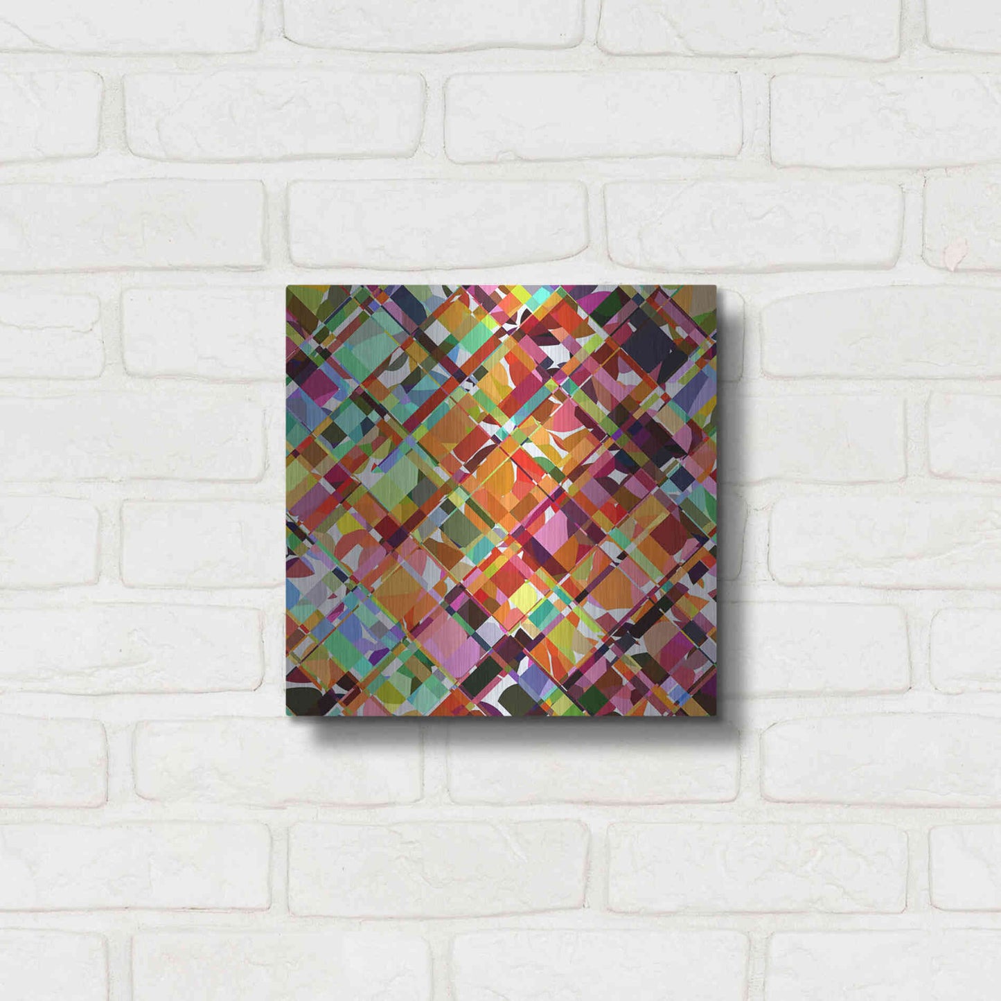 Luxe Metal Art 'Give it Time' by Shandra Smith, Metal Wall Art,12x12