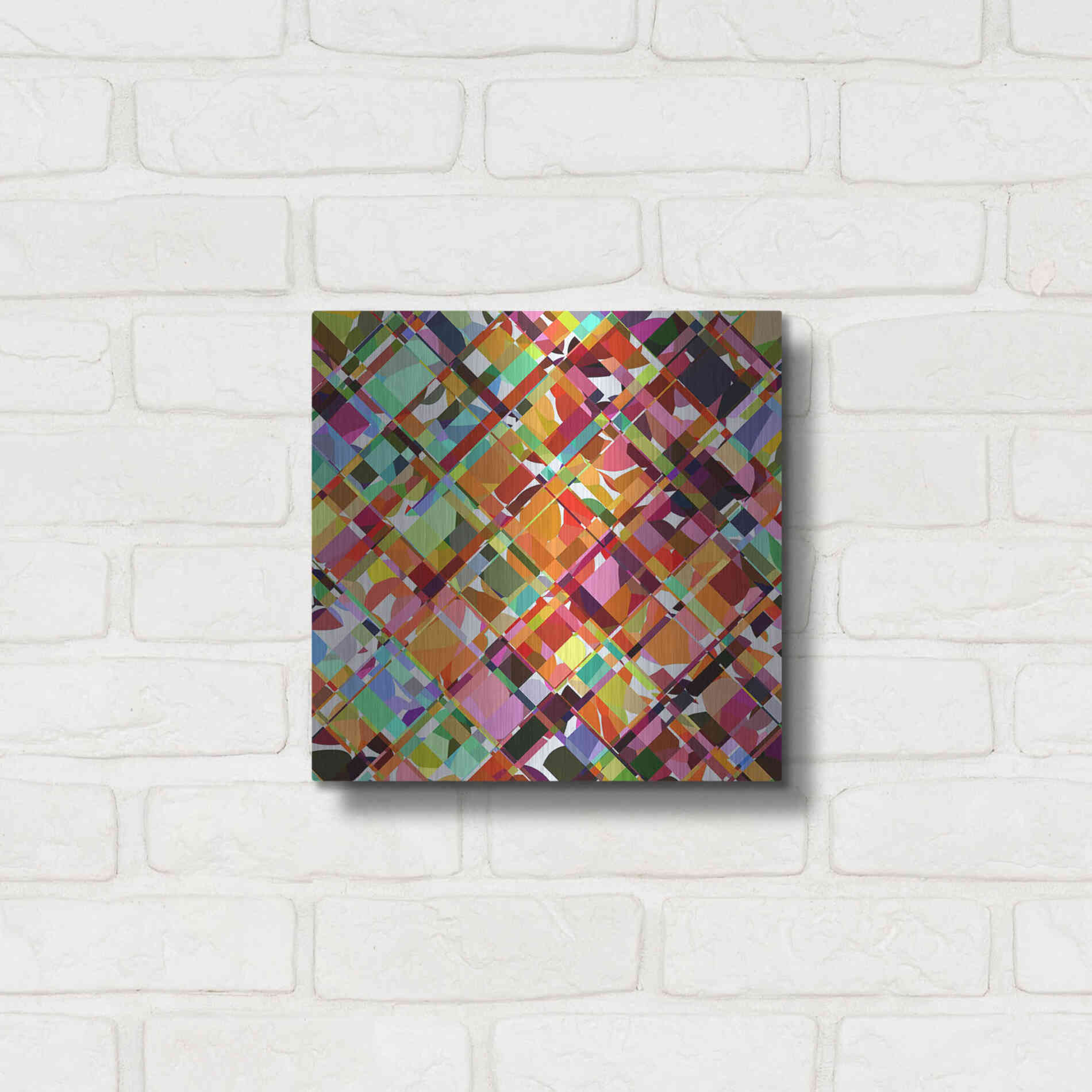 Luxe Metal Art 'Give it Time' by Shandra Smith, Metal Wall Art,12x12