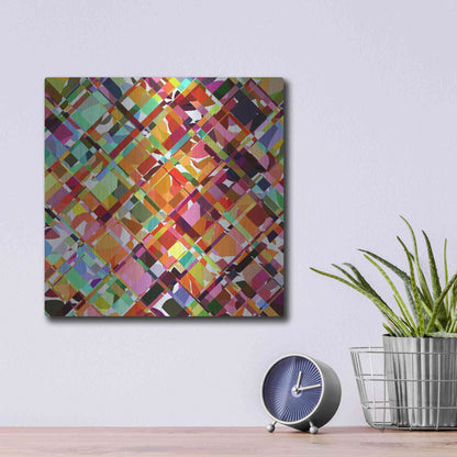 Luxe Metal Art 'Give it Time' by Shandra Smith, Metal Wall Art,12x12