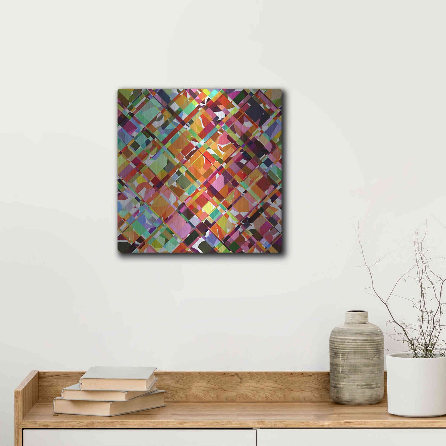 Luxe Metal Art 'Give it Time' by Shandra Smith, Metal Wall Art,12x12