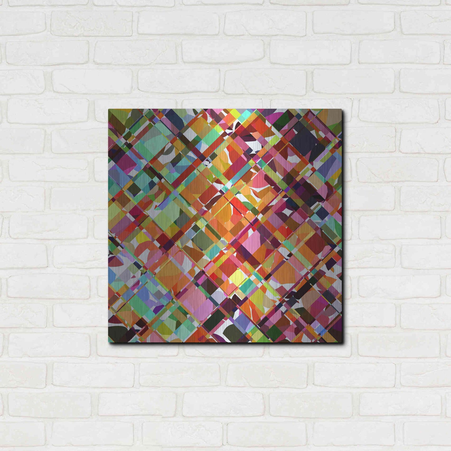 Luxe Metal Art 'Give it Time' by Shandra Smith, Metal Wall Art,24x24