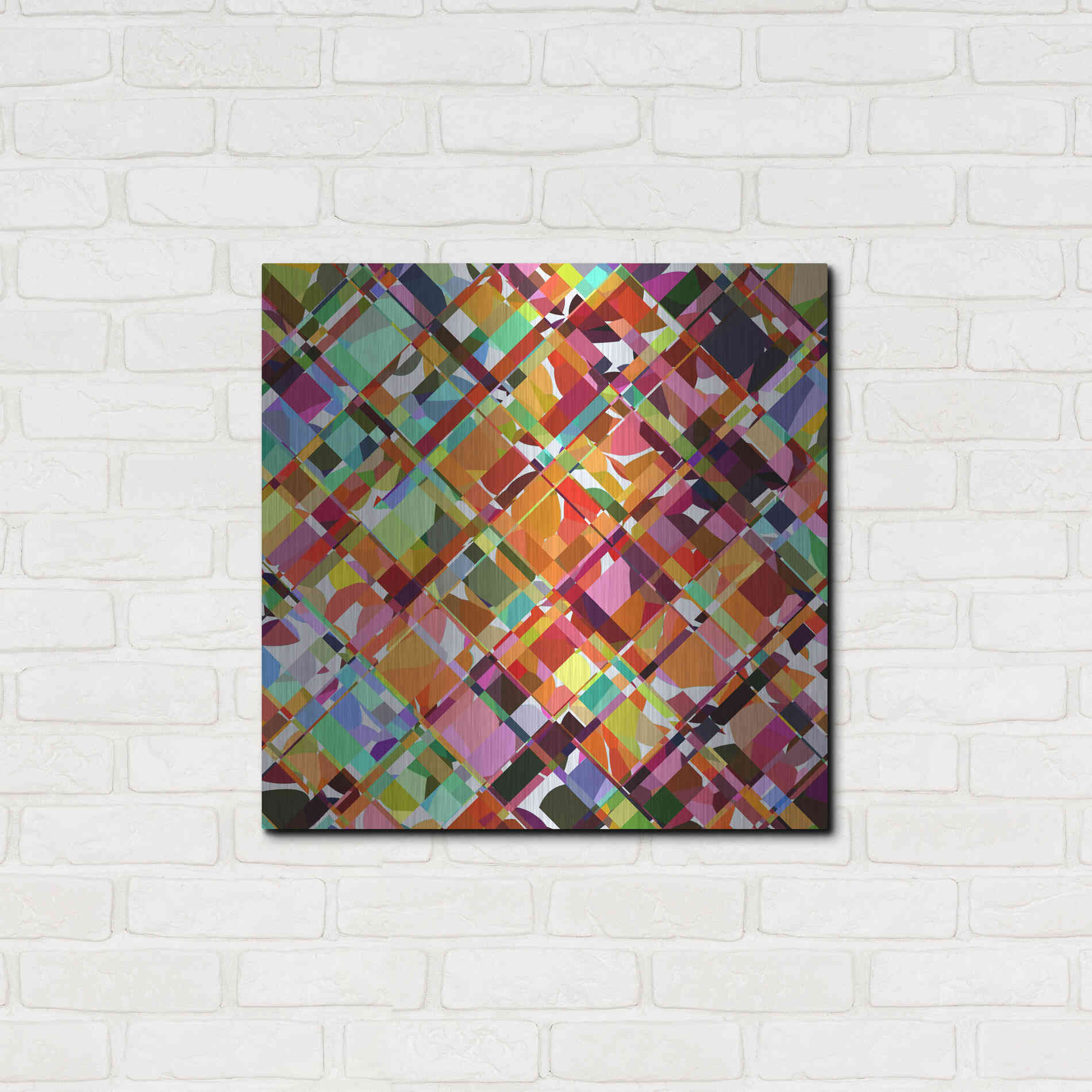 Luxe Metal Art 'Give it Time' by Shandra Smith, Metal Wall Art,24x24
