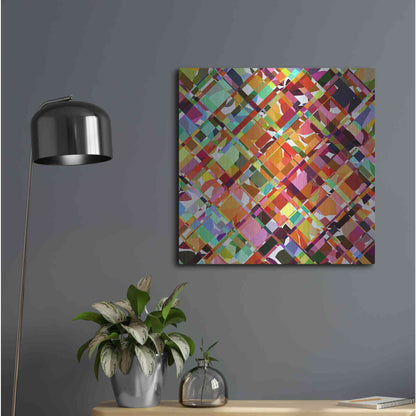 Luxe Metal Art 'Give it Time' by Shandra Smith, Metal Wall Art,24x24
