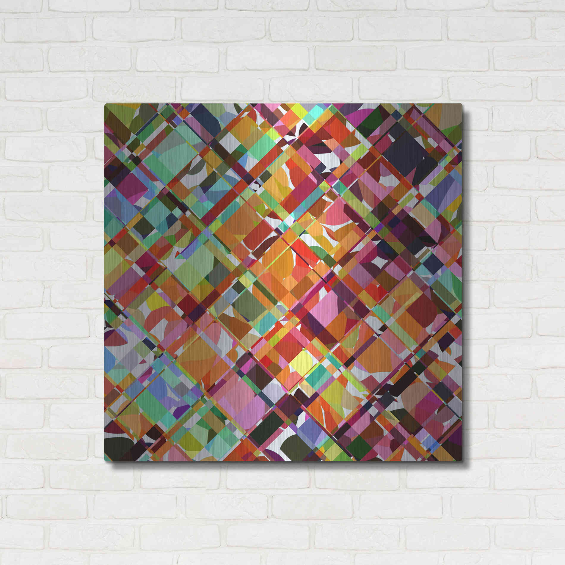 Luxe Metal Art 'Give it Time' by Shandra Smith, Metal Wall Art,36x36