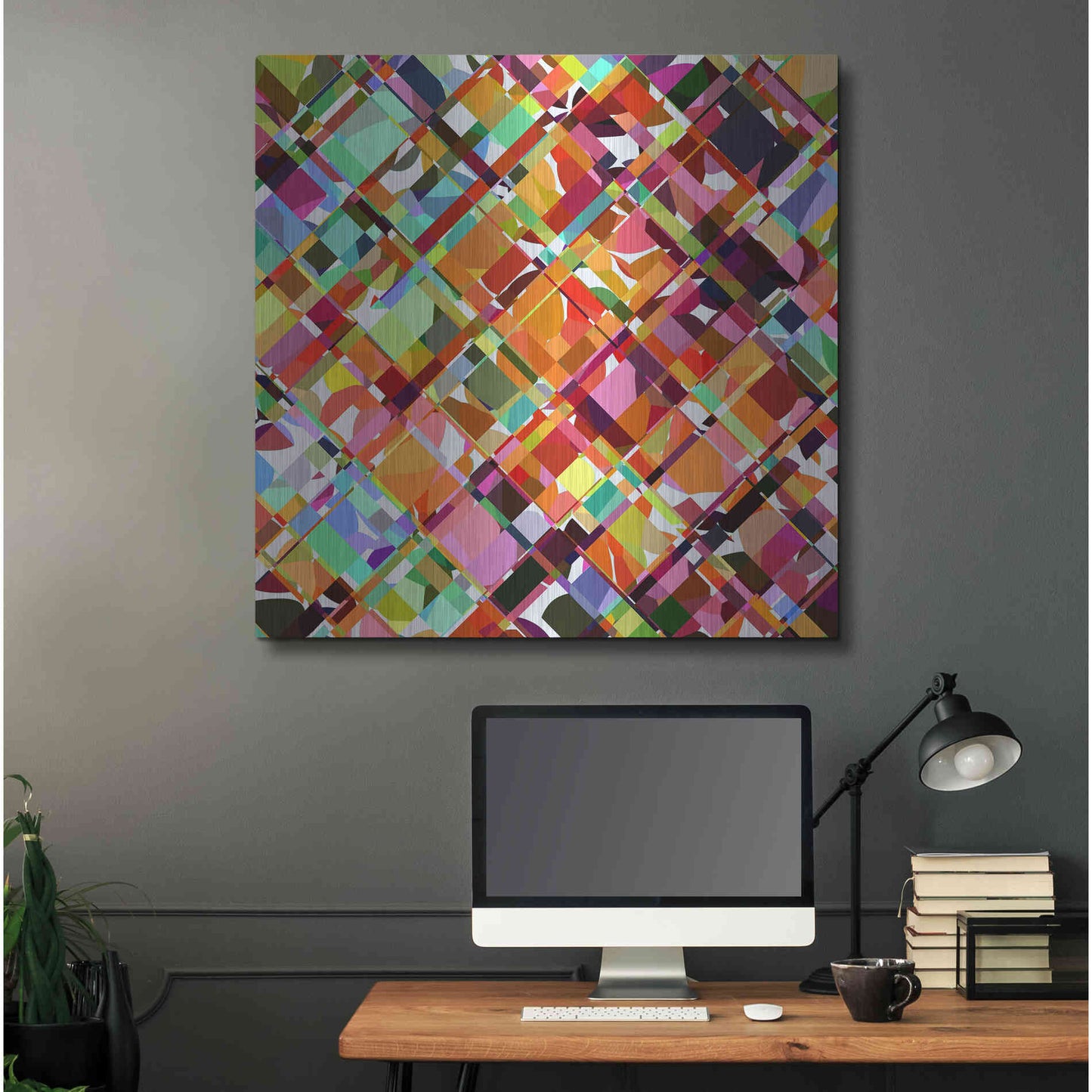 Luxe Metal Art 'Give it Time' by Shandra Smith, Metal Wall Art,36x36