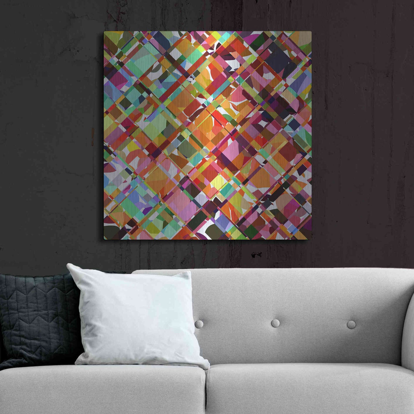 Luxe Metal Art 'Give it Time' by Shandra Smith, Metal Wall Art,36x36