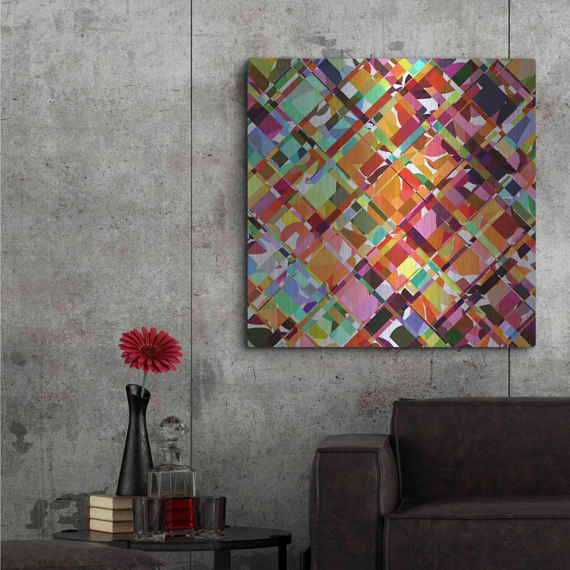 Luxe Metal Art 'Give it Time' by Shandra Smith, Metal Wall Art,36x36