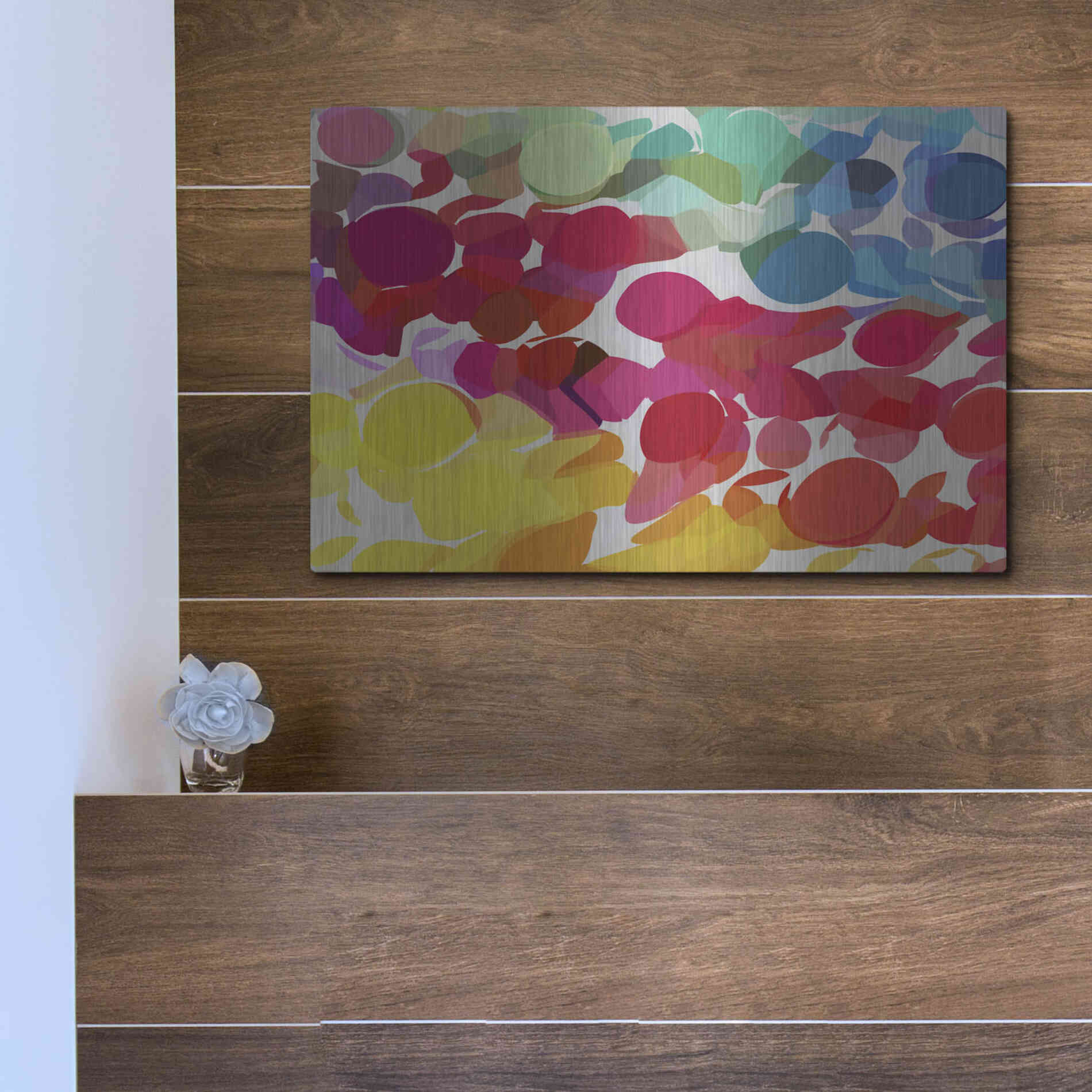 Luxe Metal Art 'Inspiration' by Shandra Smith, Metal Wall Art,16x12
