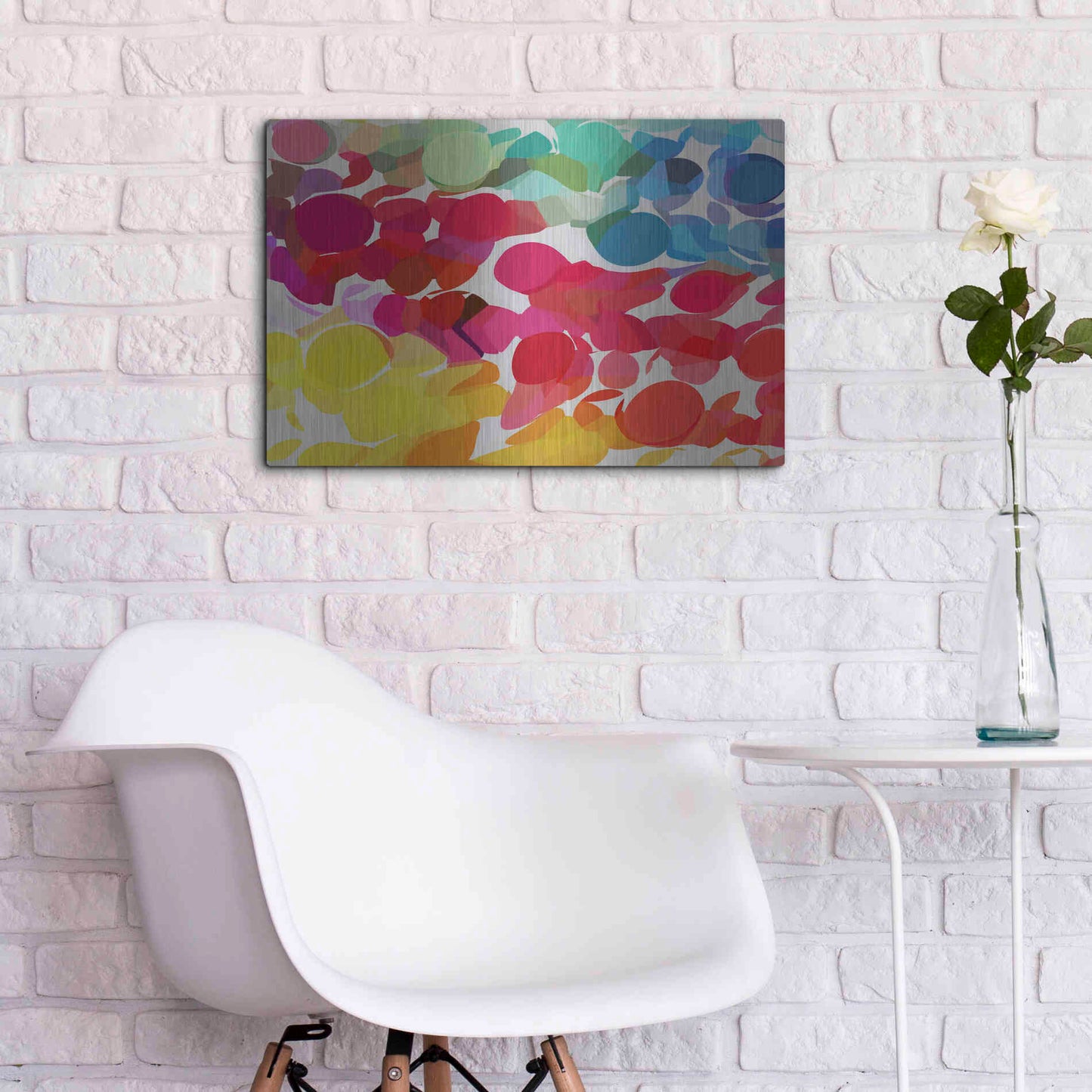 Luxe Metal Art 'Inspiration' by Shandra Smith, Metal Wall Art,24x16