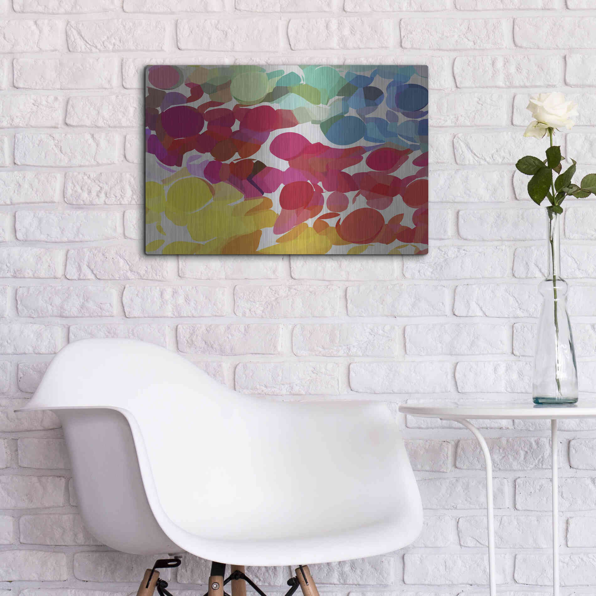 Luxe Metal Art 'Inspiration' by Shandra Smith, Metal Wall Art,24x16