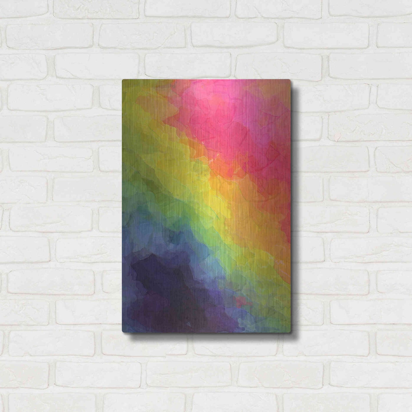 Luxe Metal Art 'Joyful' by Shandra Smith, Metal Wall Art,16x24