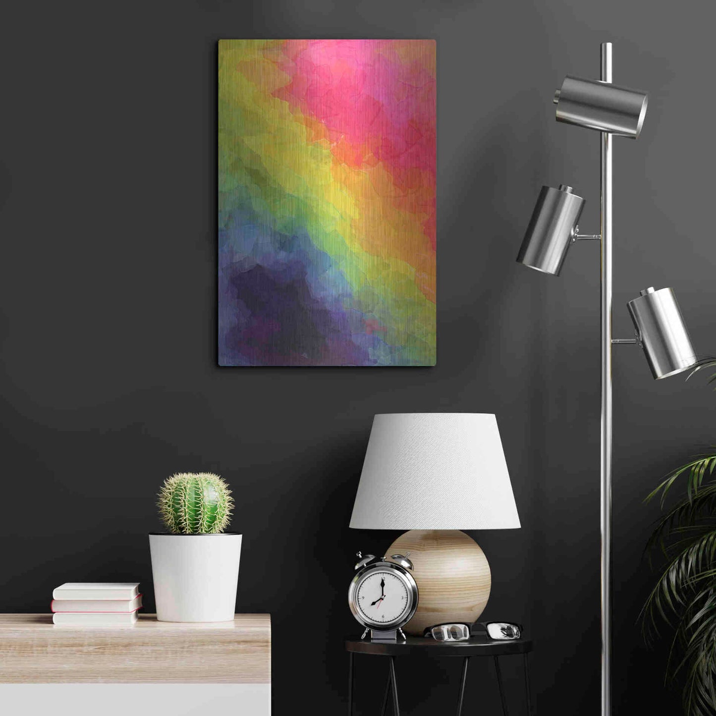 Luxe Metal Art 'Joyful' by Shandra Smith, Metal Wall Art,16x24