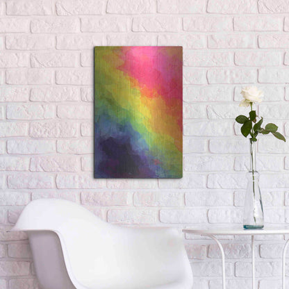Luxe Metal Art 'Joyful' by Shandra Smith, Metal Wall Art,16x24