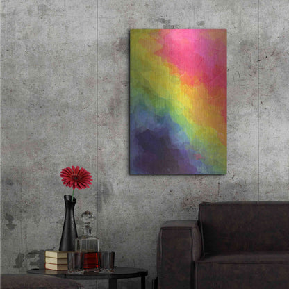 Luxe Metal Art 'Joyful' by Shandra Smith, Metal Wall Art,24x36