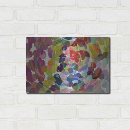 Luxe Metal Art 'Meditation' by Shandra Smith, Metal Wall Art,16x12