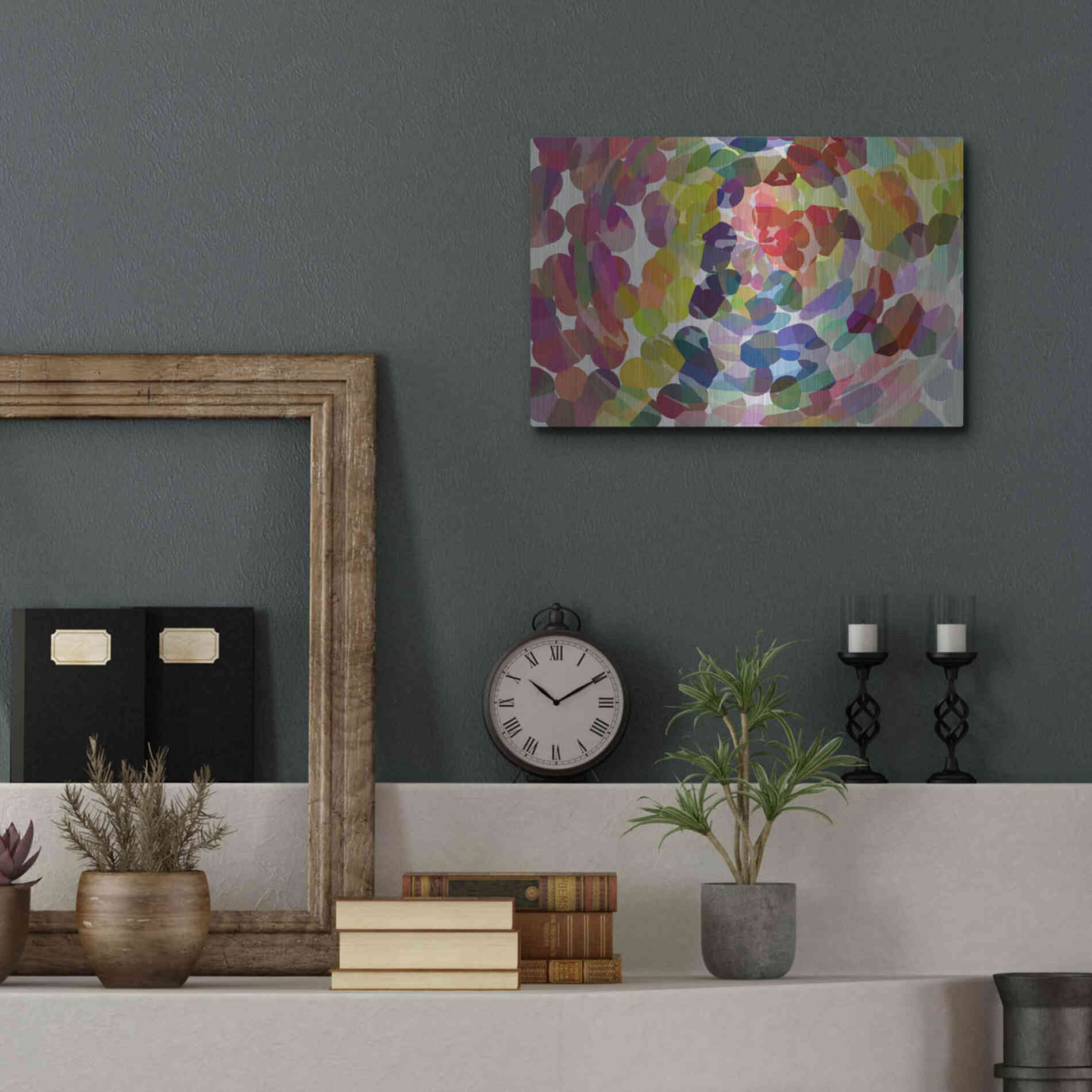 Luxe Metal Art 'Meditation' by Shandra Smith, Metal Wall Art,16x12