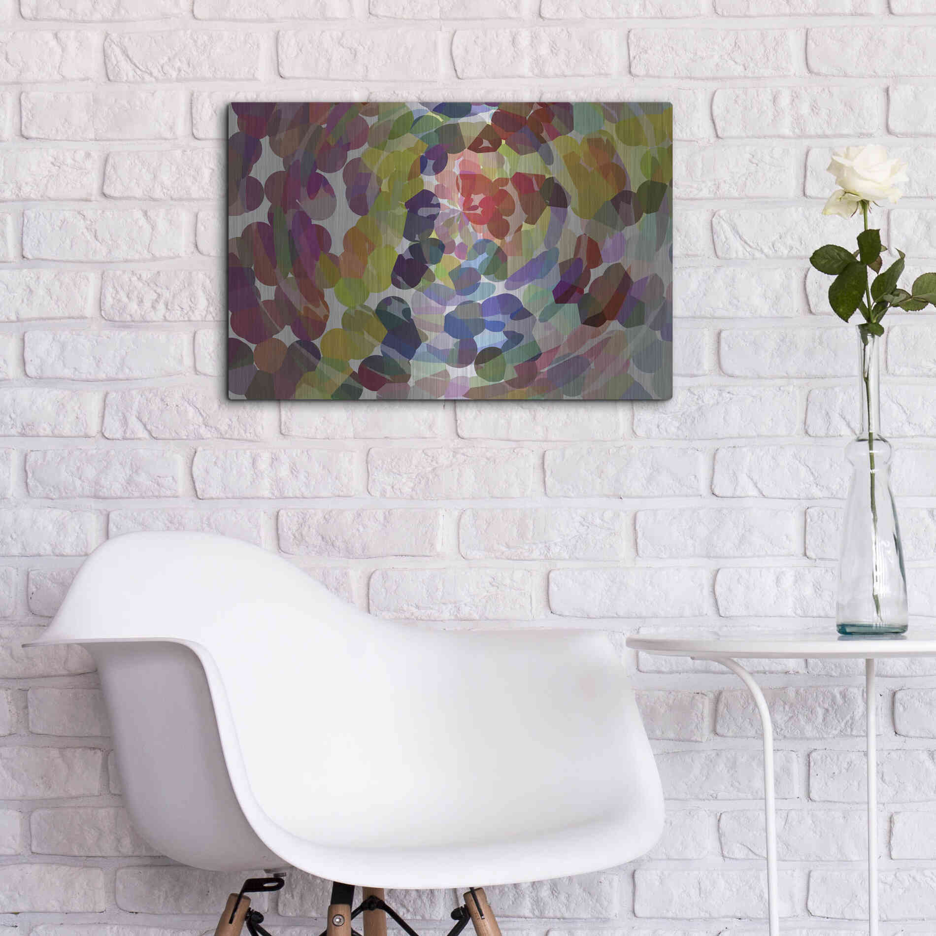 Luxe Metal Art 'Meditation' by Shandra Smith, Metal Wall Art,24x16