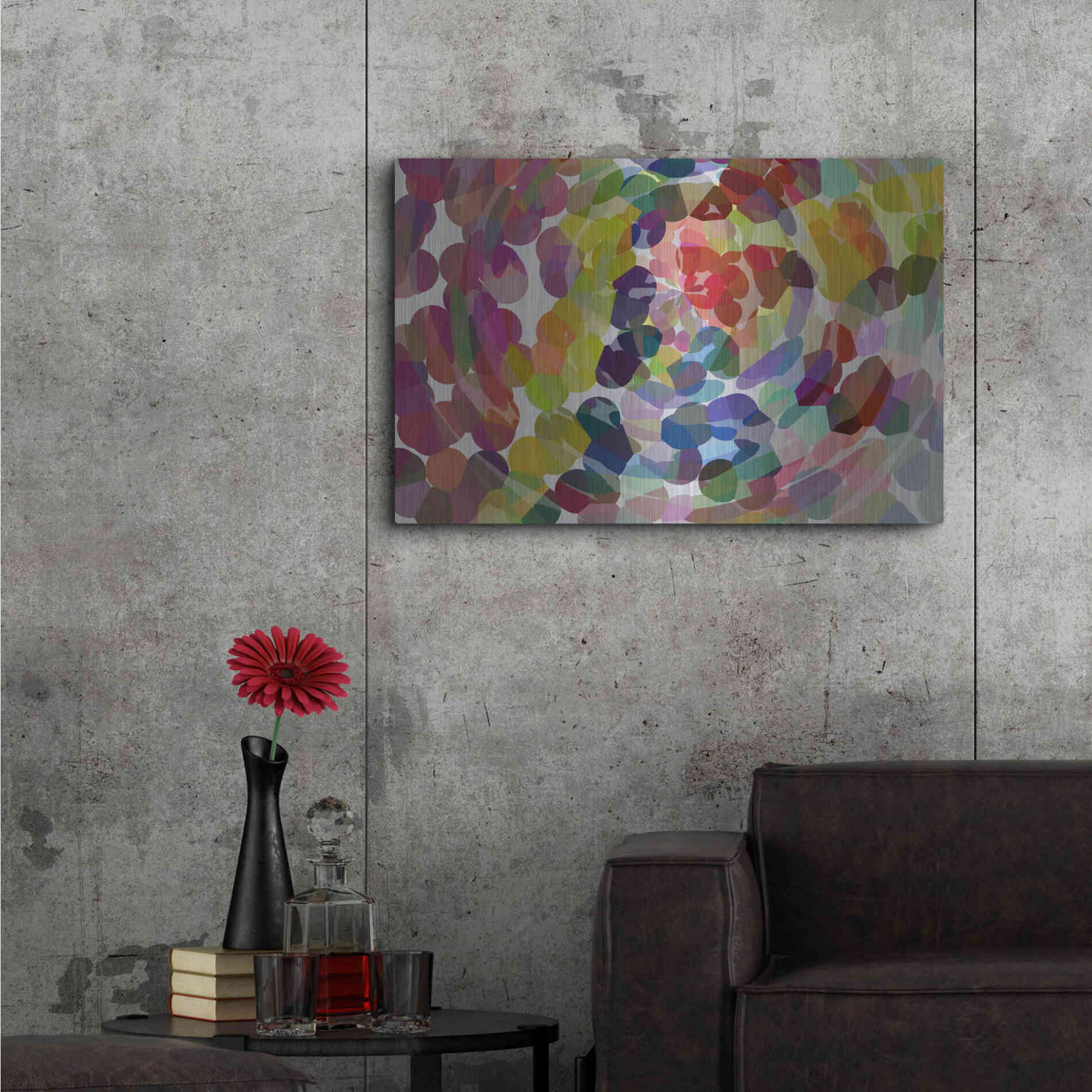 Luxe Metal Art 'Meditation' by Shandra Smith, Metal Wall Art,36x24
