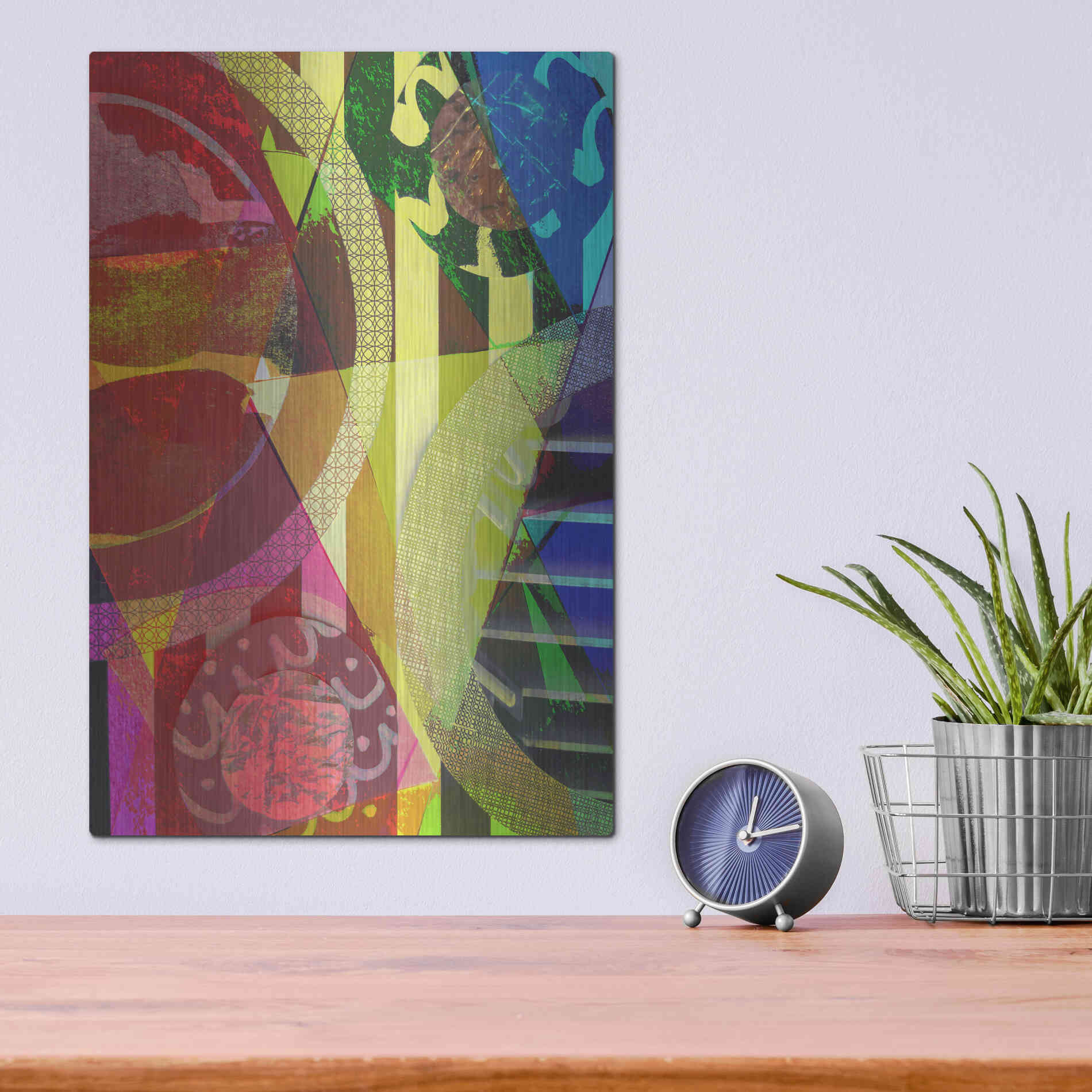Luxe Metal Art 'Perky 1' by Shandra Smith, Metal Wall Art,12x16