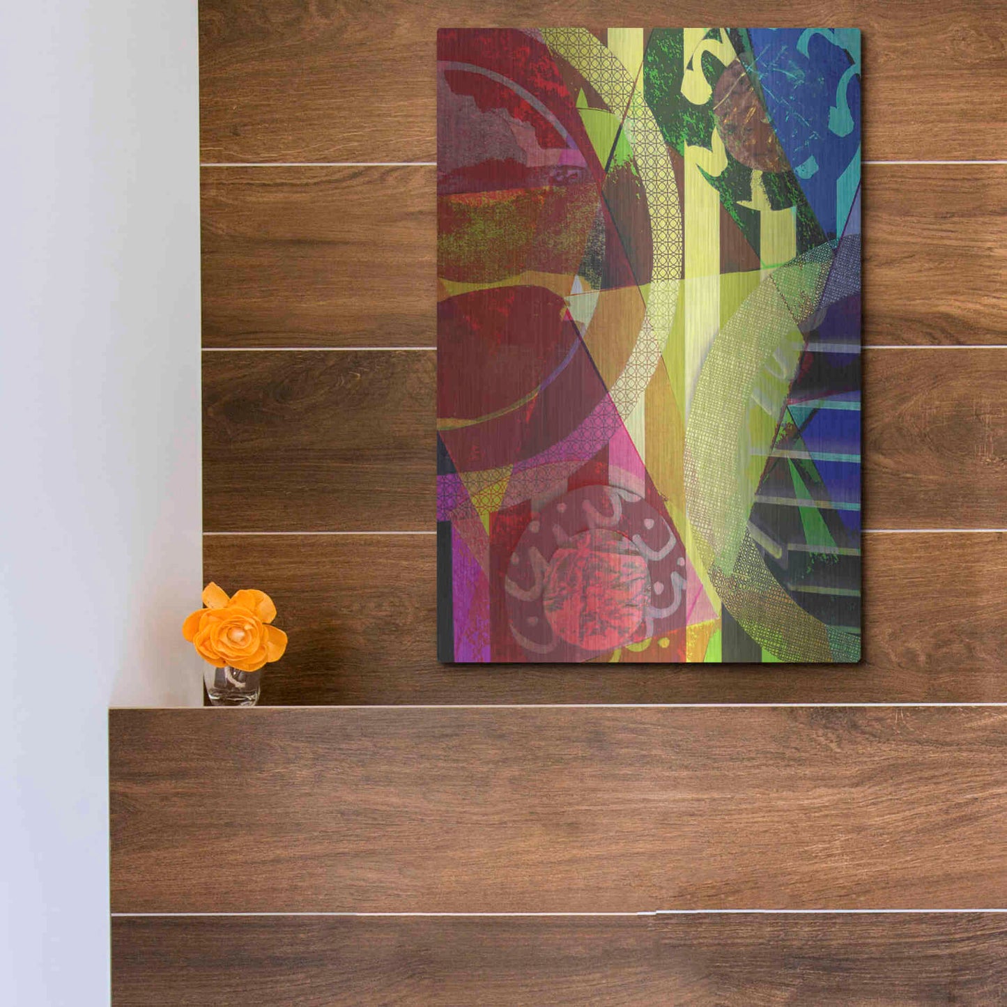 Luxe Metal Art 'Perky 1' by Shandra Smith, Metal Wall Art,12x16