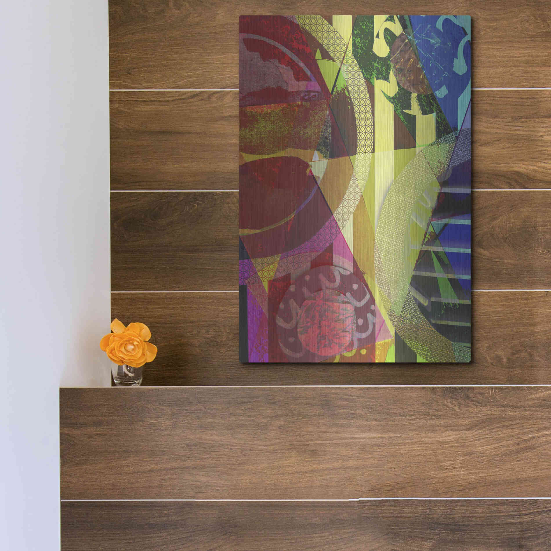 Luxe Metal Art 'Perky 1' by Shandra Smith, Metal Wall Art,12x16