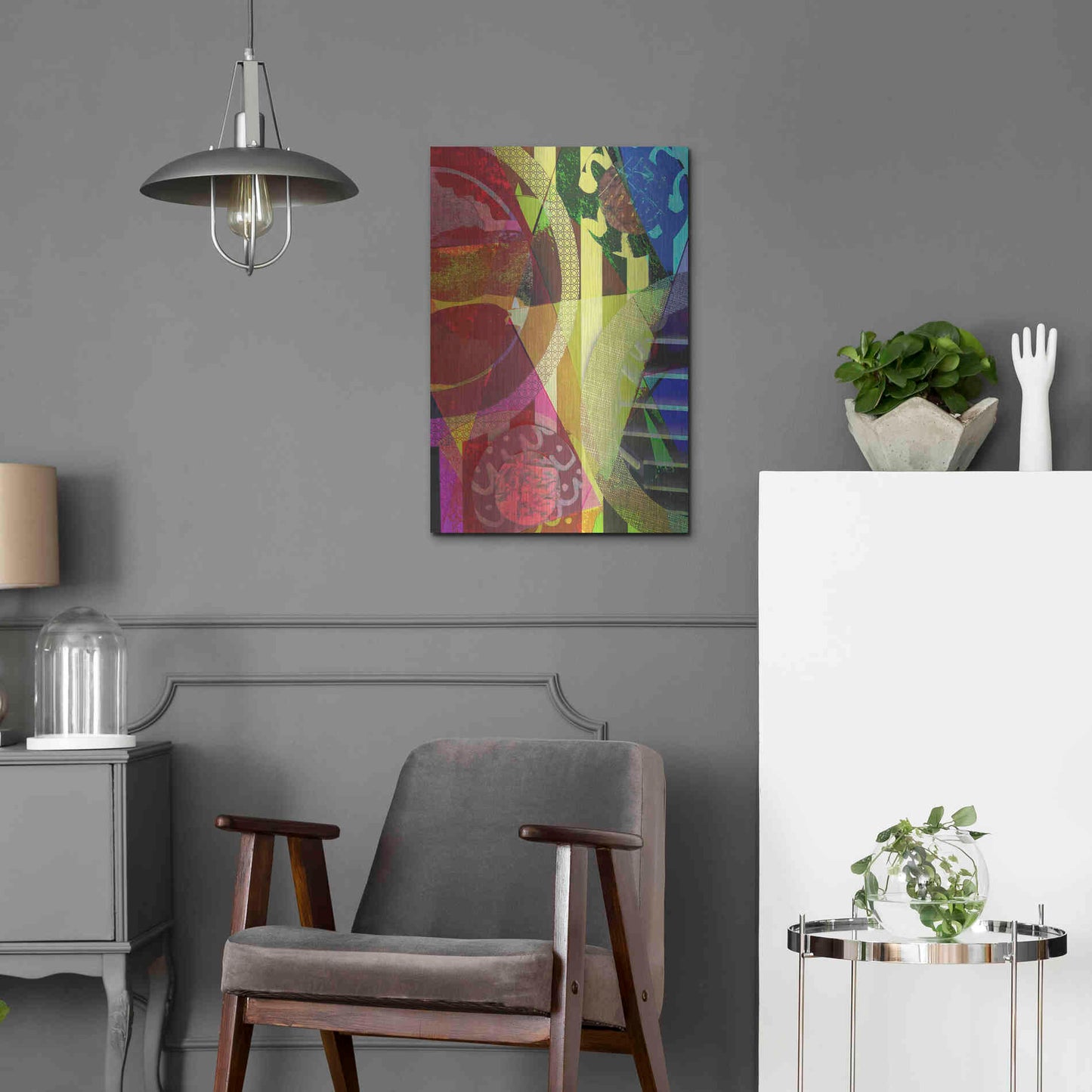 Luxe Metal Art 'Perky 1' by Shandra Smith, Metal Wall Art,16x24