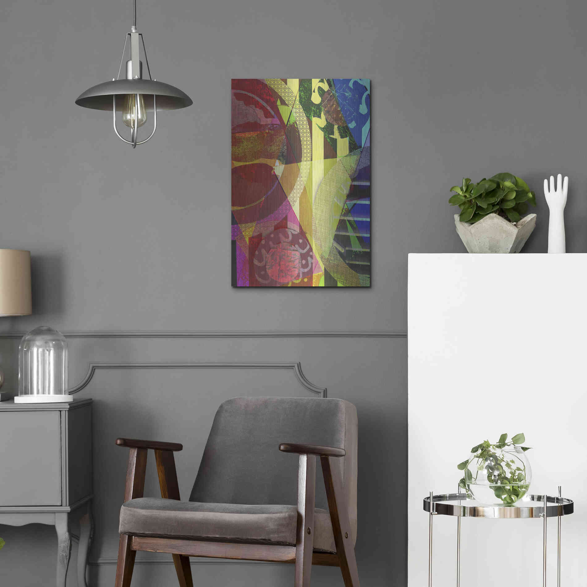 Luxe Metal Art 'Perky 1' by Shandra Smith, Metal Wall Art,16x24
