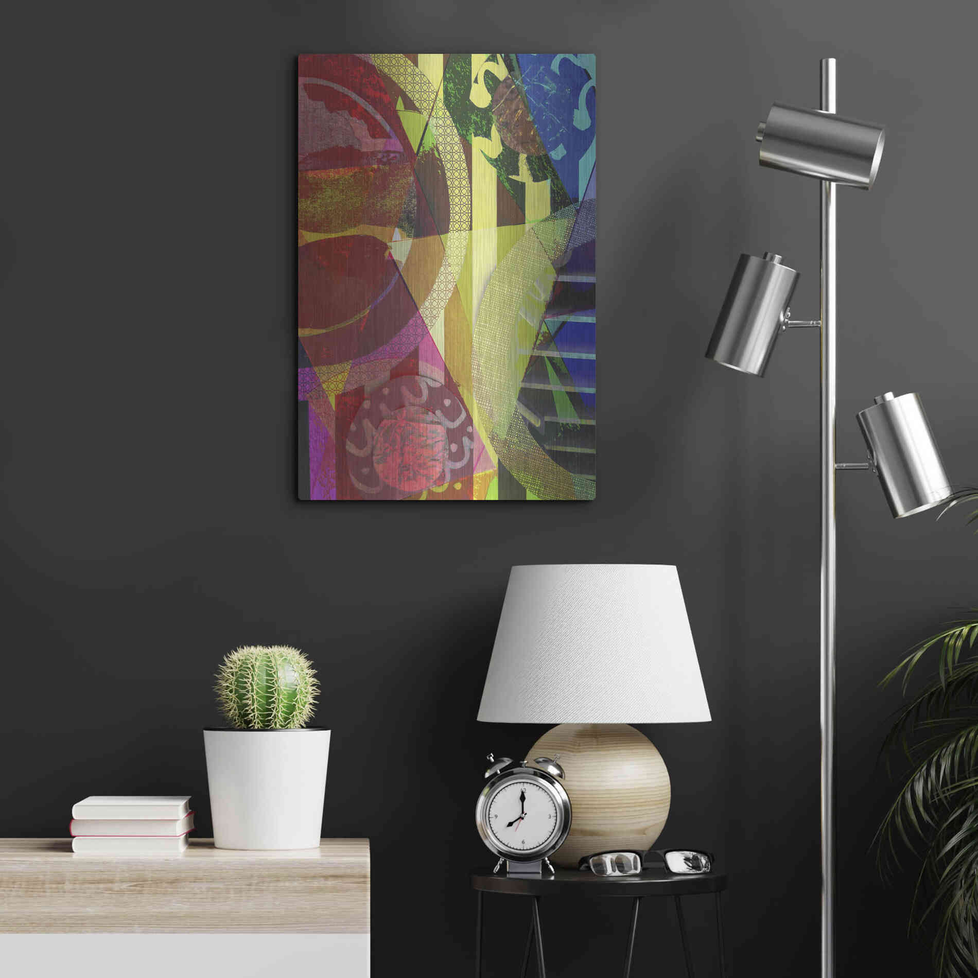 Luxe Metal Art 'Perky 1' by Shandra Smith, Metal Wall Art,16x24