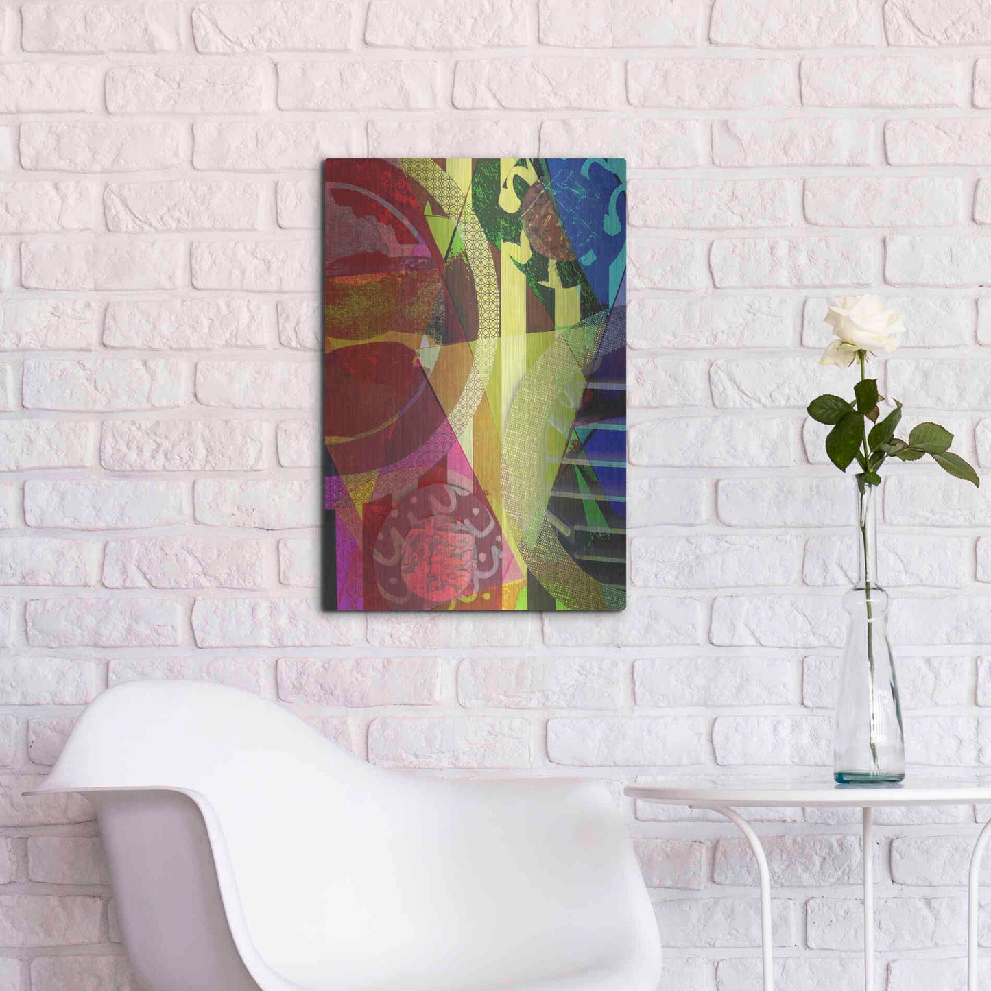 Luxe Metal Art 'Perky 1' by Shandra Smith, Metal Wall Art,16x24