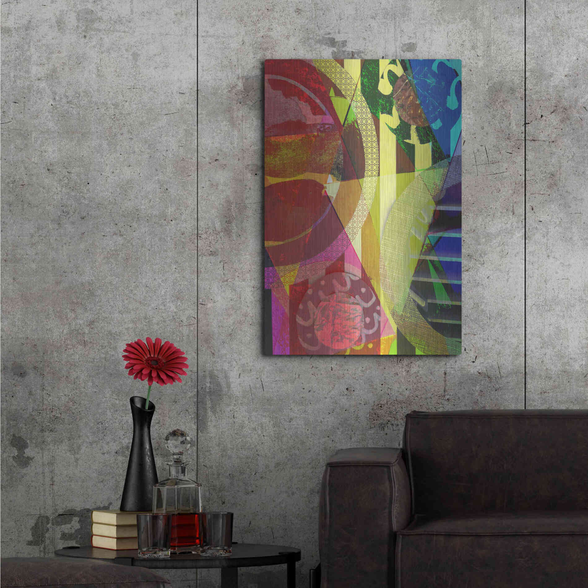 Luxe Metal Art 'Perky 1' by Shandra Smith, Metal Wall Art,24x36