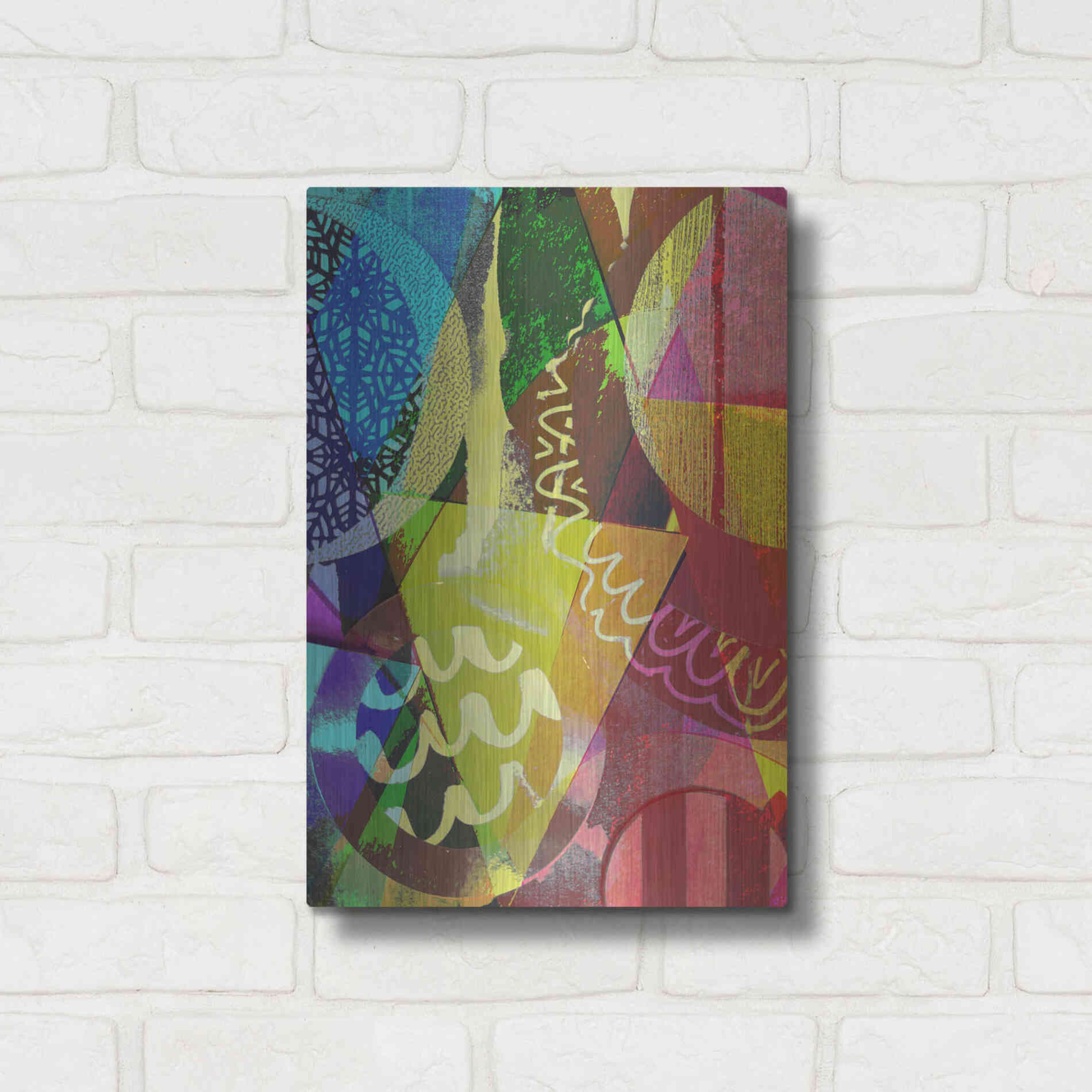 Luxe Metal Art 'Perky 2' by Shandra Smith, Metal Wall Art,12x16