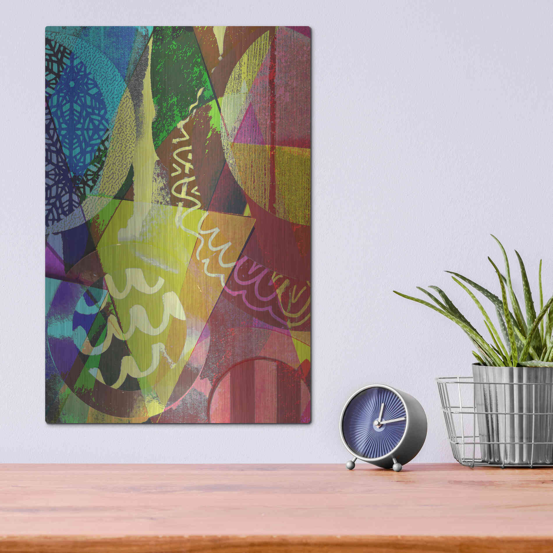 Luxe Metal Art 'Perky 2' by Shandra Smith, Metal Wall Art,12x16