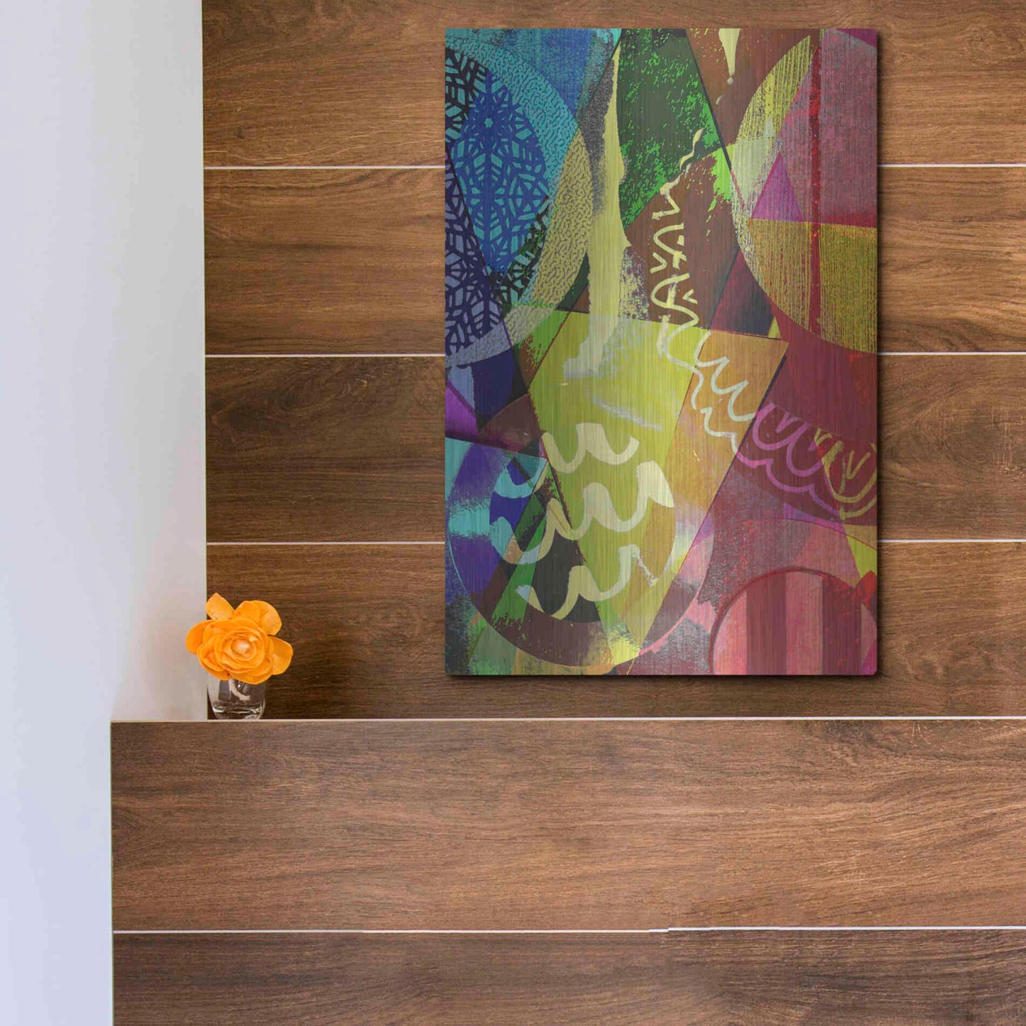 Luxe Metal Art 'Perky 2' by Shandra Smith, Metal Wall Art,12x16