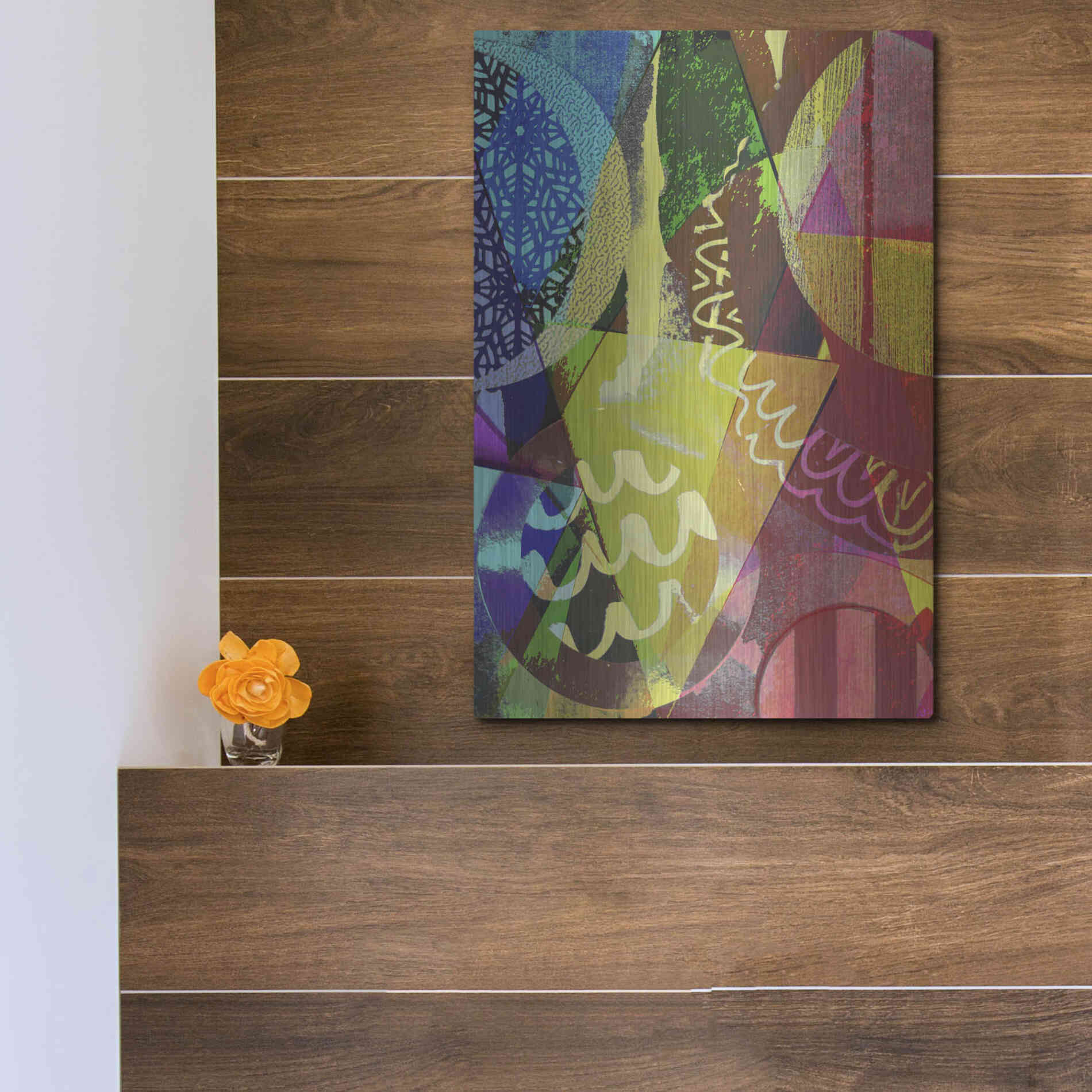 Luxe Metal Art 'Perky 2' by Shandra Smith, Metal Wall Art,12x16