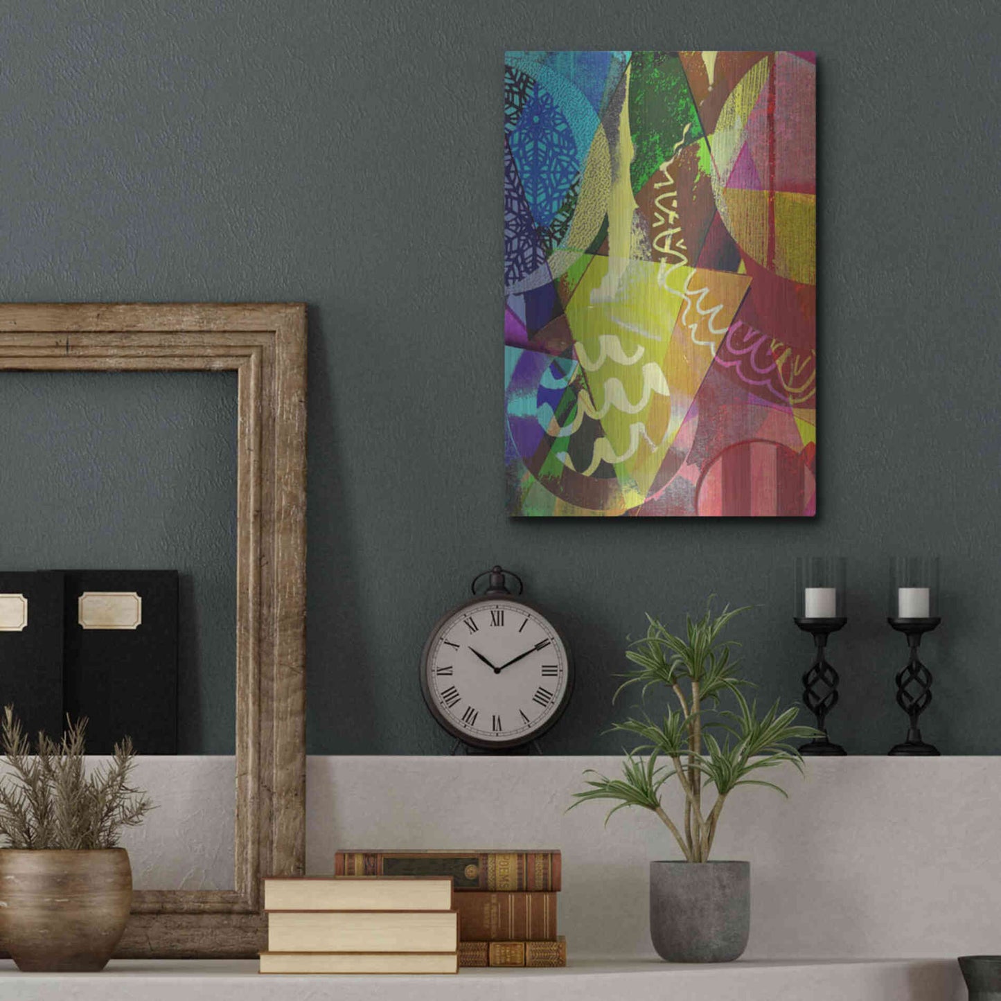 Luxe Metal Art 'Perky 2' by Shandra Smith, Metal Wall Art,12x16