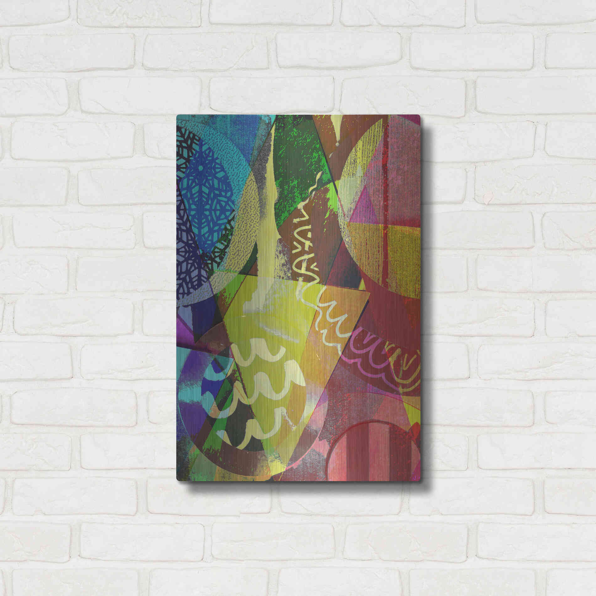Luxe Metal Art 'Perky 2' by Shandra Smith, Metal Wall Art,16x24