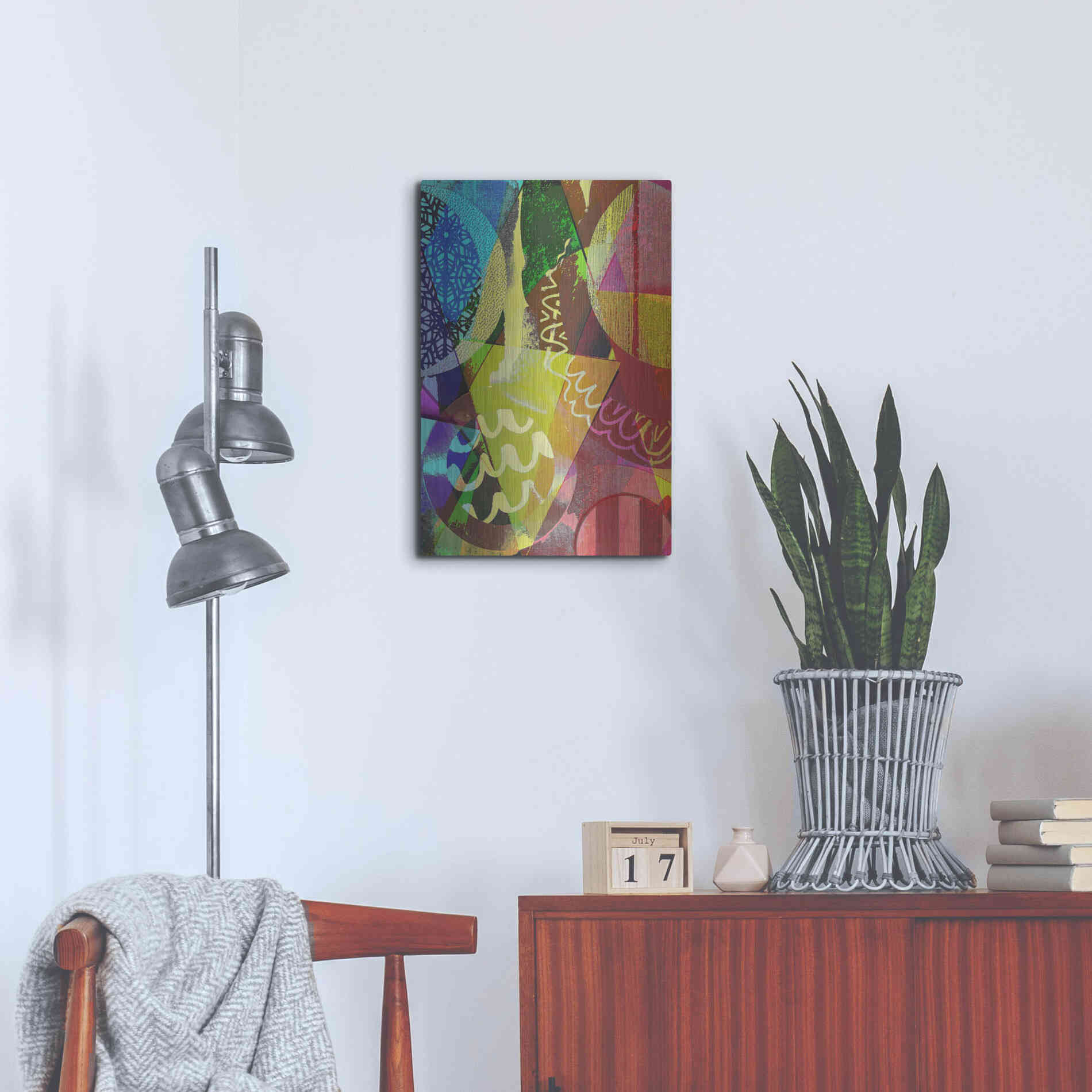 Luxe Metal Art 'Perky 2' by Shandra Smith, Metal Wall Art,16x24