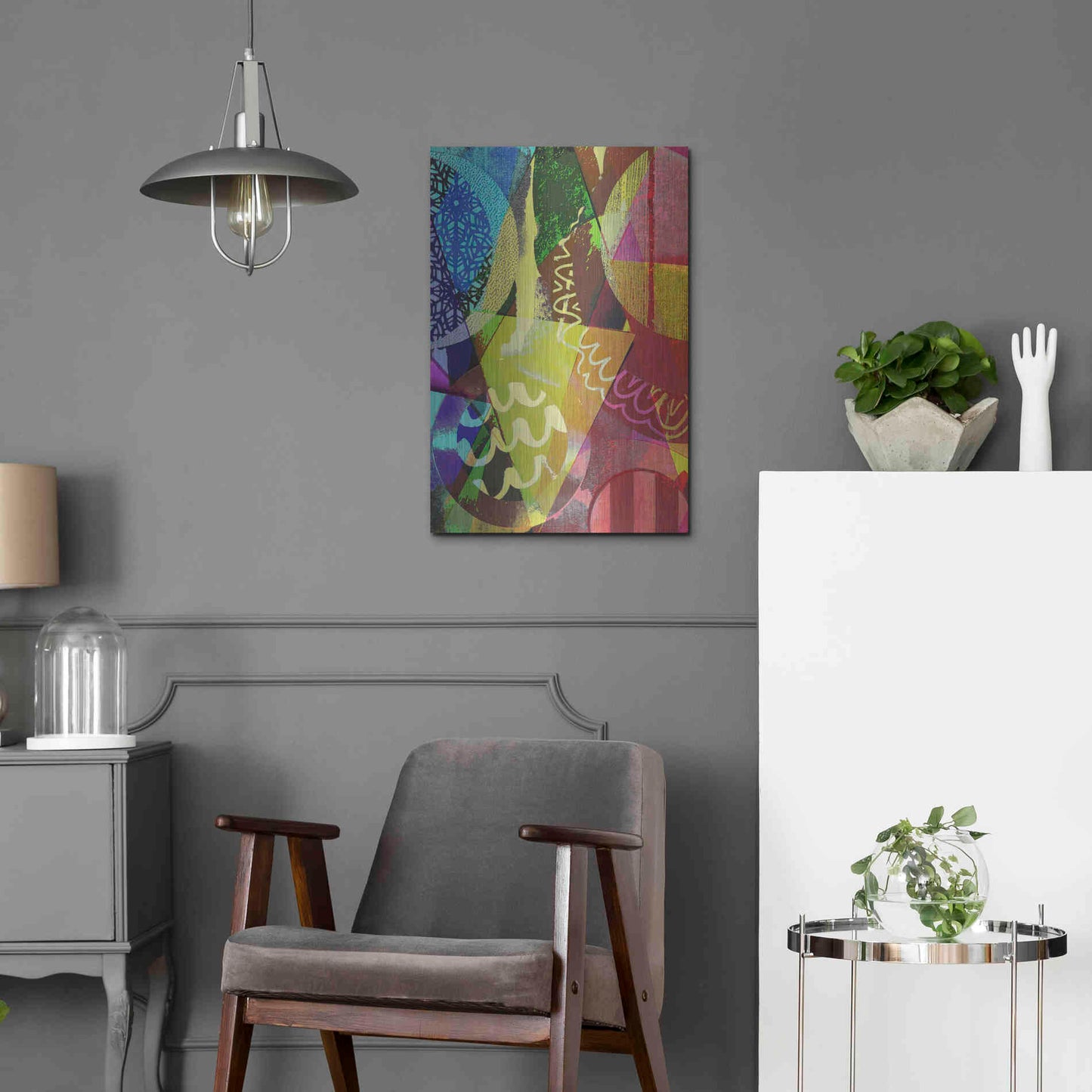 Luxe Metal Art 'Perky 2' by Shandra Smith, Metal Wall Art,16x24