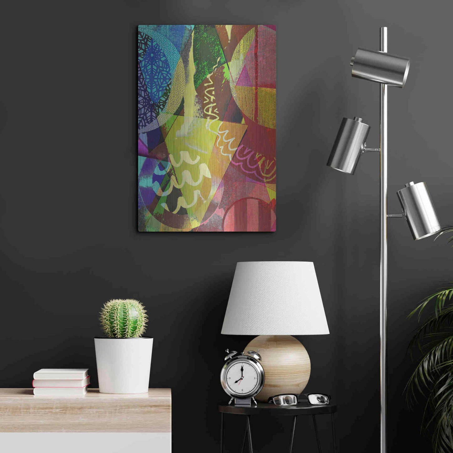 Luxe Metal Art 'Perky 2' by Shandra Smith, Metal Wall Art,16x24