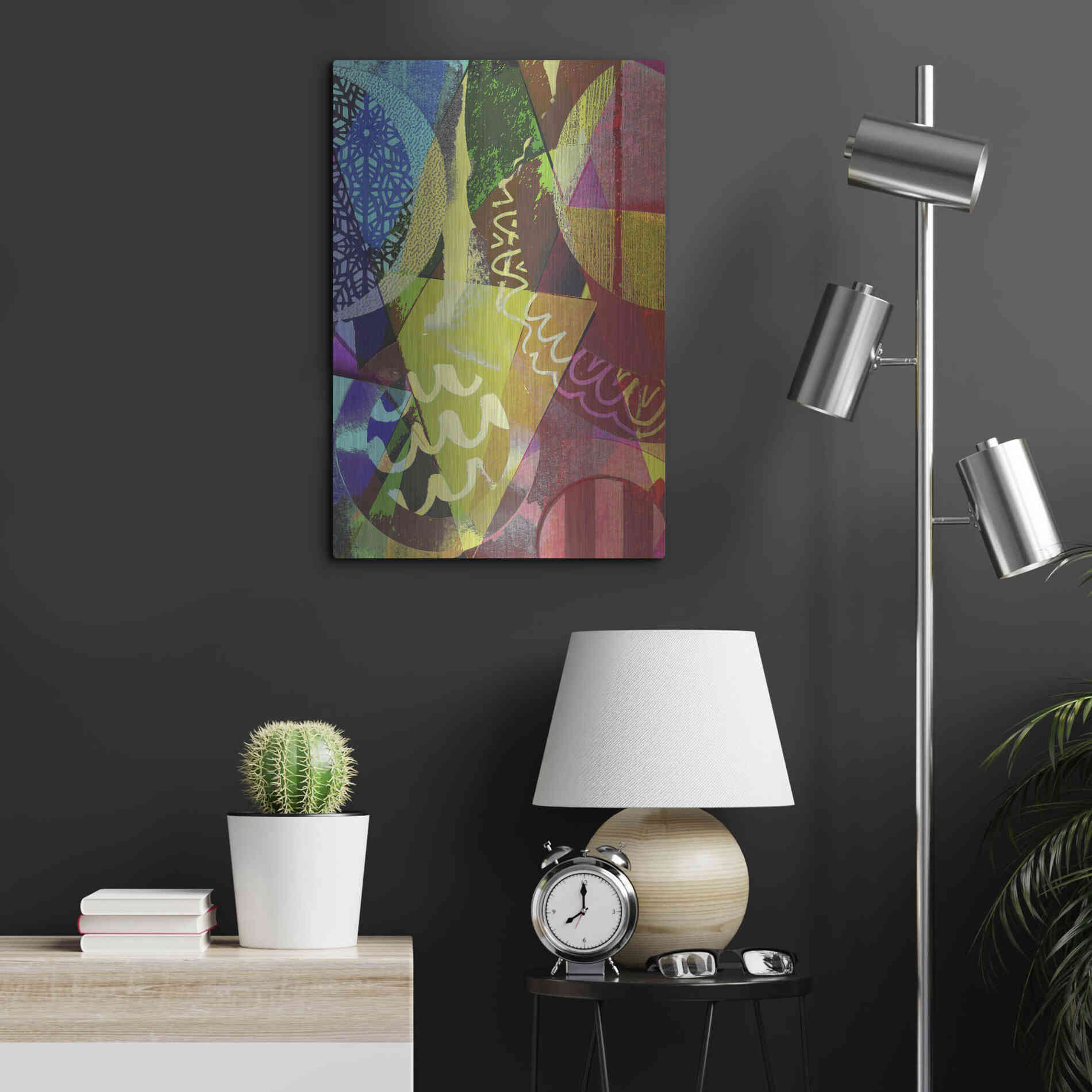 Luxe Metal Art 'Perky 2' by Shandra Smith, Metal Wall Art,16x24